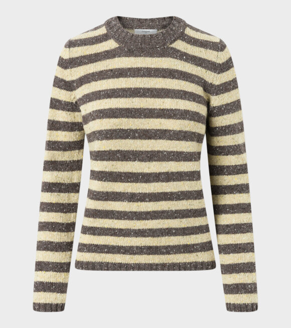 Lovechild - Gina Pullover Sage Brown Striped