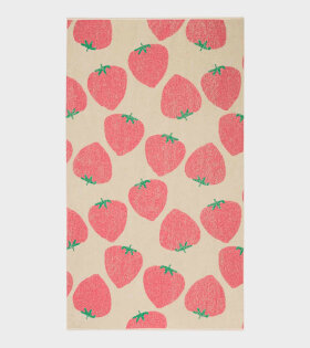 Strawberry Beach Towel Off-White/Red