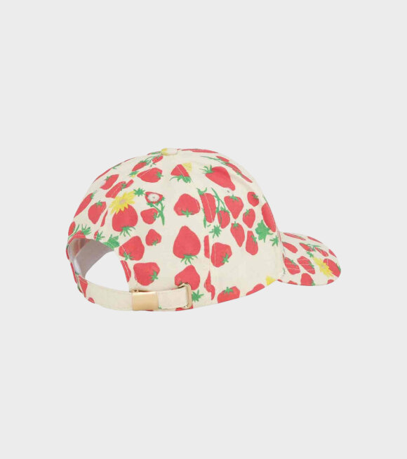 Helmstedt - Strawberry Baseball Cap Off-White/Red