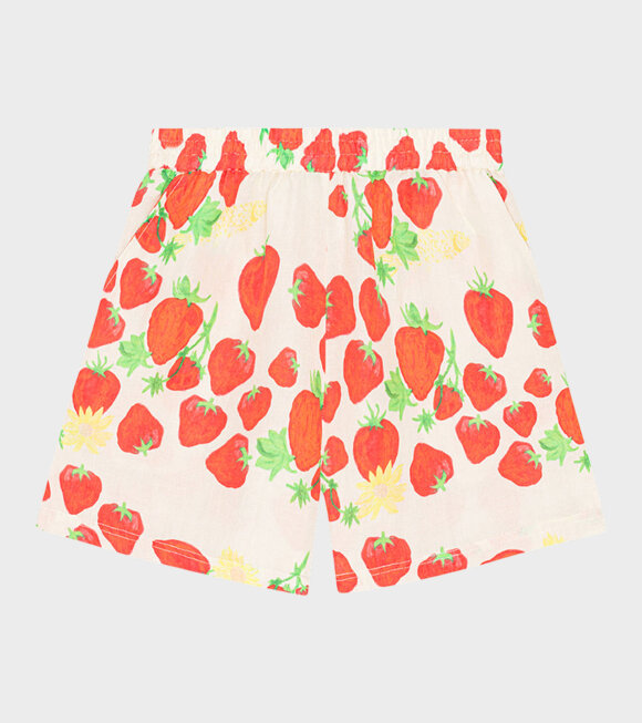 Helmstedt - Strawberry Terry Shorts Off-White/Red