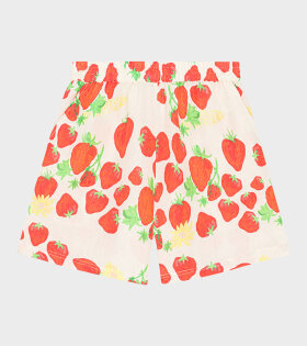 Strawberry Terry Shorts Off-White/Red