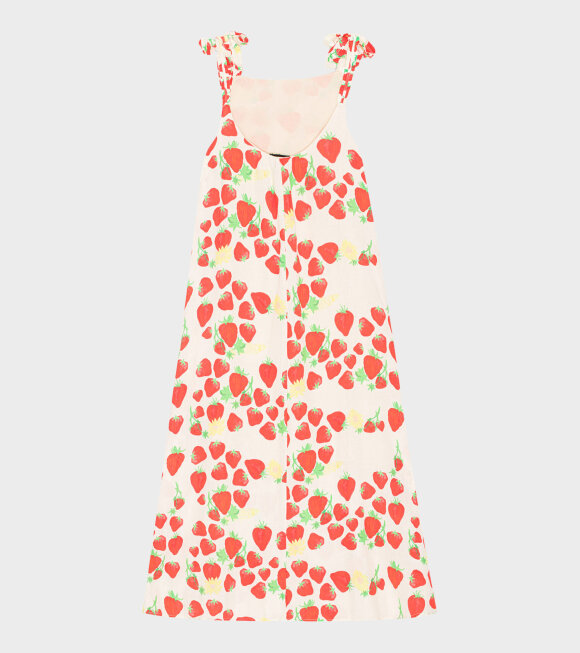 Helmstedt - Strawberry Strap Dress Off-White/Red