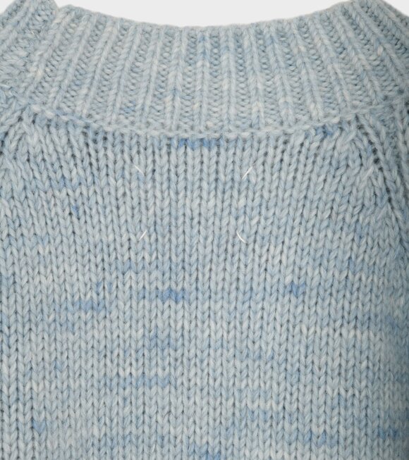 Maison Margiela - Wool Sweater Light Blue Melange