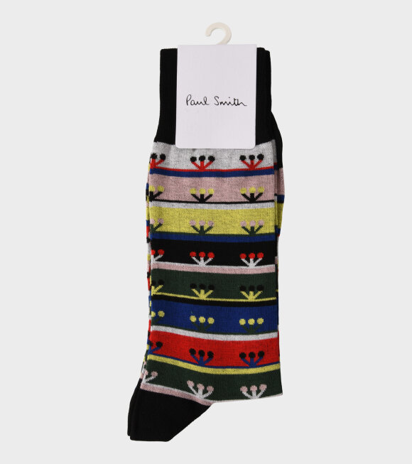 Paul Smith - Yard Fairisle Socks Black/Multicolor