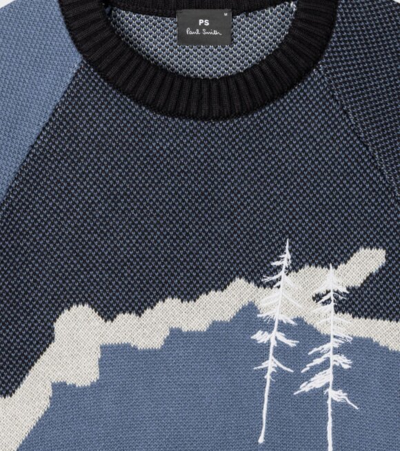 Paul Smith - Pines Sweater Blue/Black