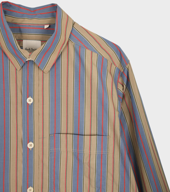 Paul Smith - Striped Poplin Shirt Multicolor