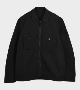 Ghost Patch Overshirt Black