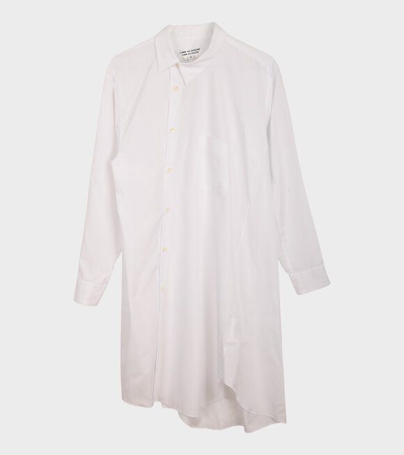 Comme des Garcons - Crooked Shirt Dress White