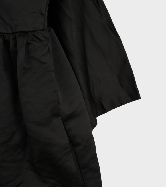 Comme des Garcons - Shiny Midi Wrap Dress Black