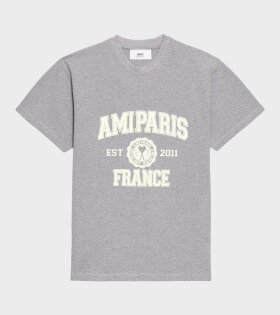 Ami Paris France T-shirt Heather Grey