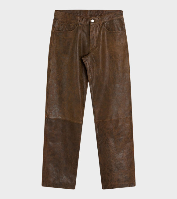 Sunflower - Loose Jeans Leather Rust Brown