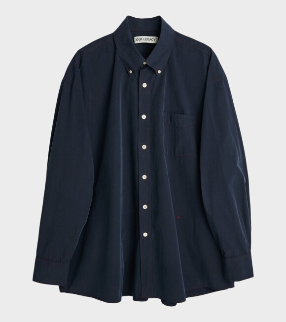 Our Legacy - Borrowed BD Shirt Navy Humble Cotton