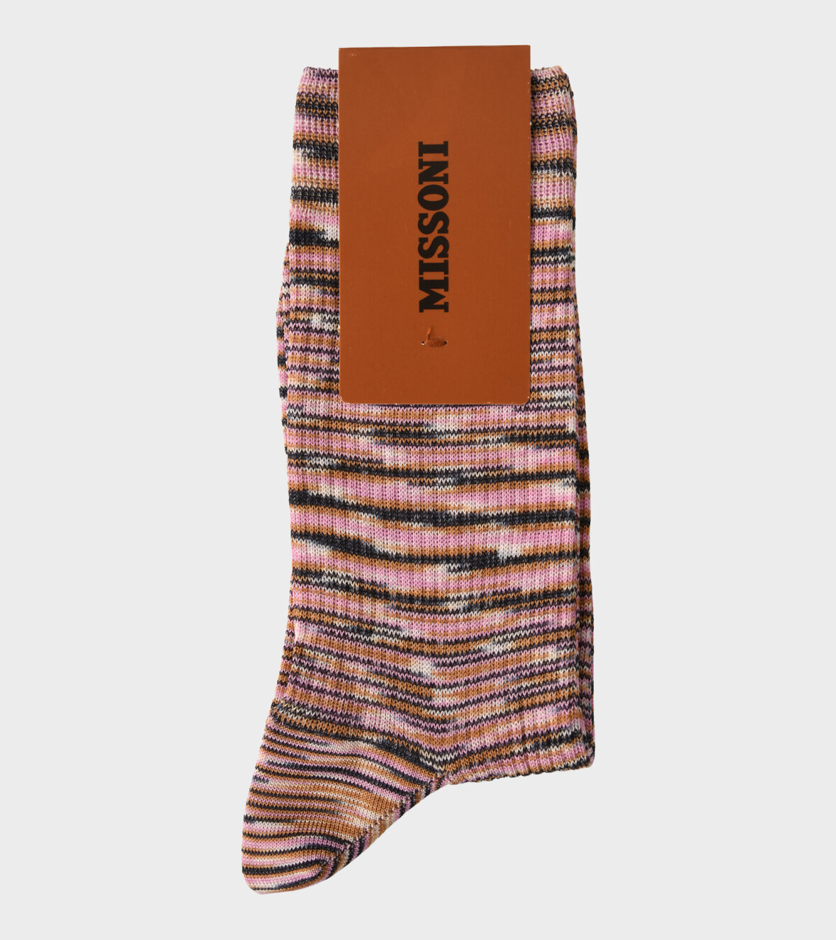 Adams - Missoni Striped Socks Pink/Orange