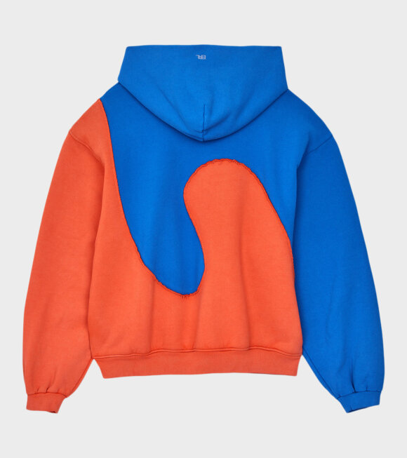 ERL - Swirl Fleece Hoodie Blue/Orange