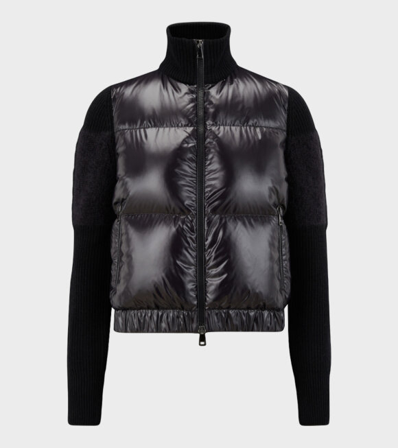 Moncler - Padded Mohair Wool Cardigan Tricot Black