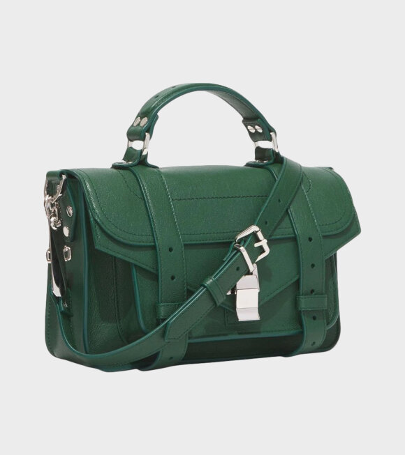 Proenza Schouler - PS1 Tiny Lux Leather Bag Forest Green