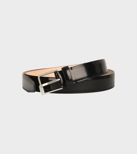 Maison Margiela - Classic Leather Belt Smooth Black