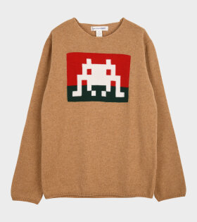 Pixel Wool Knit Camel
