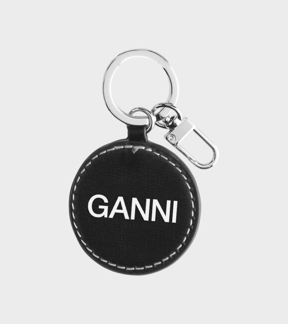 Ganni - Smiley Keychain Black 