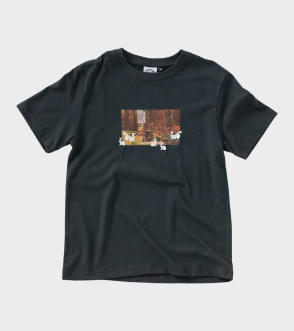 Carne Bollente - Rabbit Hole House T-shirt Washed Black