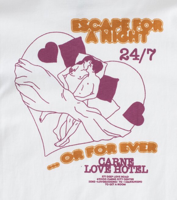 Carne Bollente - Carne Love Hotel T-shirt White