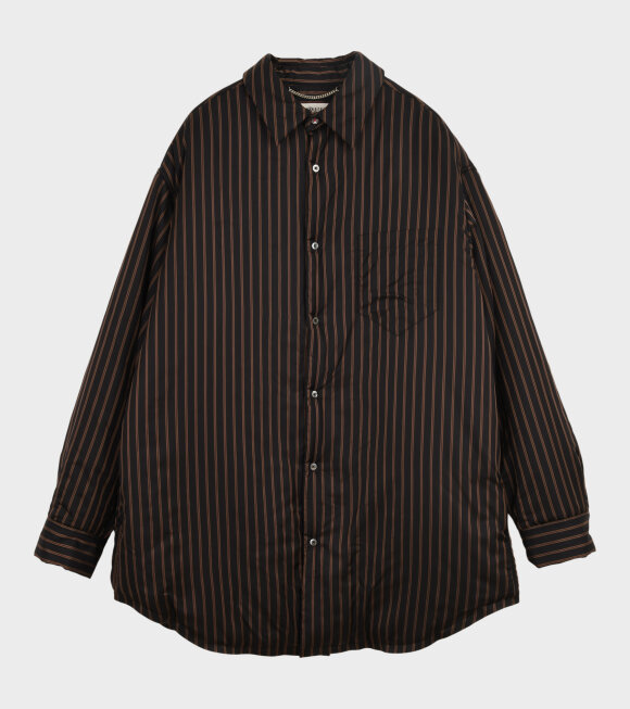 Maison Margiela - Striped Padded Jacket Black