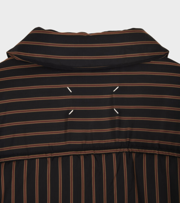 Maison Margiela - Striped Padded Jacket Black