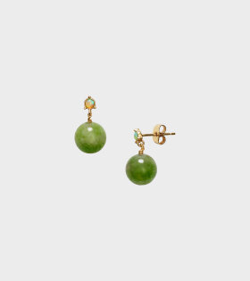 Green Bowl Earring