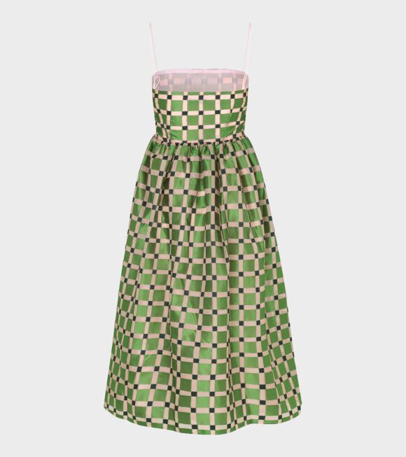 Stine Goya - Anny Dress Lilac Graphic Check