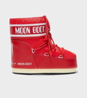Moon Boot Low Icon Nylon Red