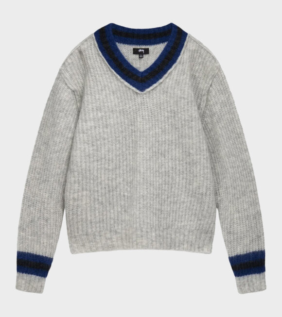 Stüssy - Mohair Tennis Sweater Ash