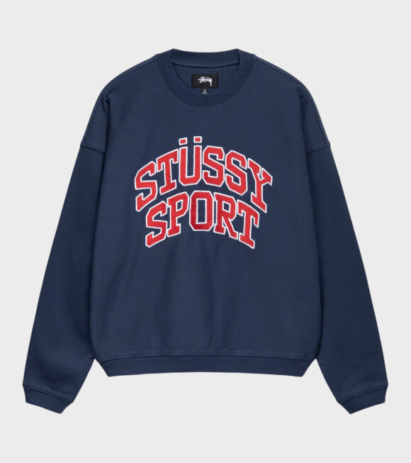 dr. Adams - Stüssy Relaxed Oversized Crew Navy