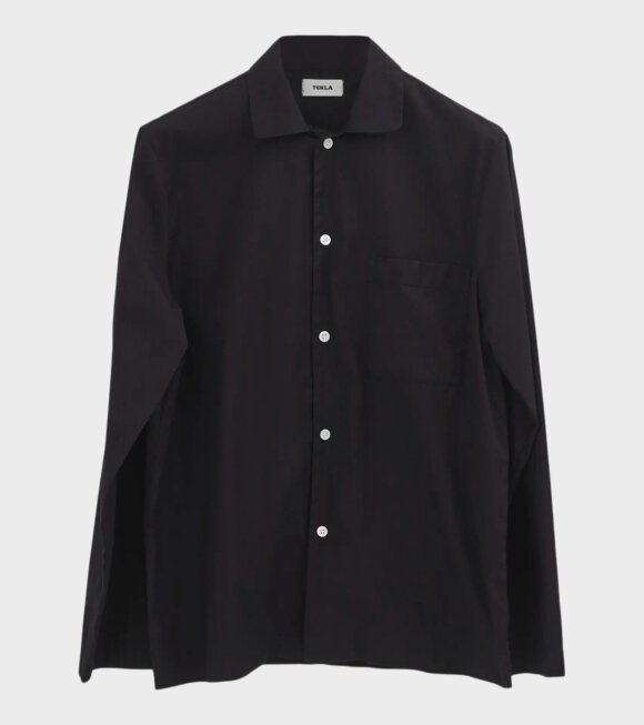 Tekla - Pyjamas Shirt All Black 
