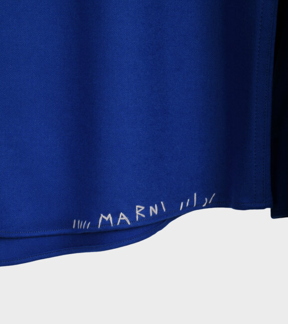 Marni - Wool Shirt Cobalt Blue