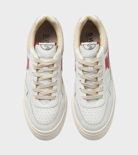 Pearl S-Strike Leather White/Red