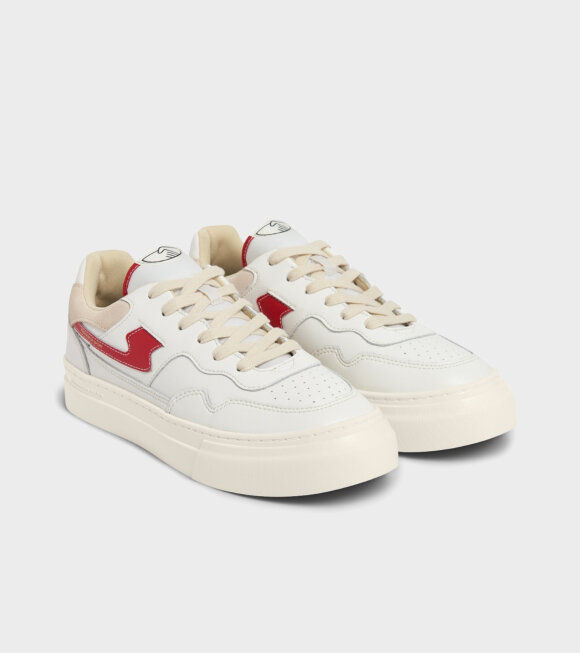 Stepney Workers Club - Pearl S-Strike Leather White/Red