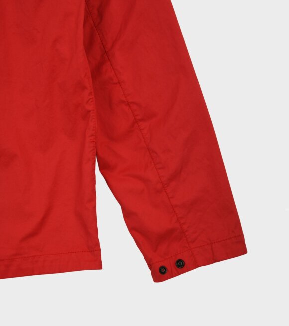 Stone Island - Cotton Zip Overshirt Red