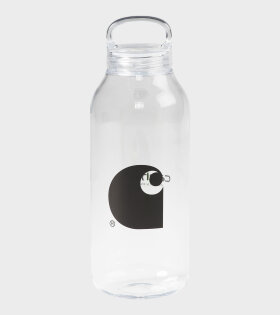 Logo Water Bottle Clear