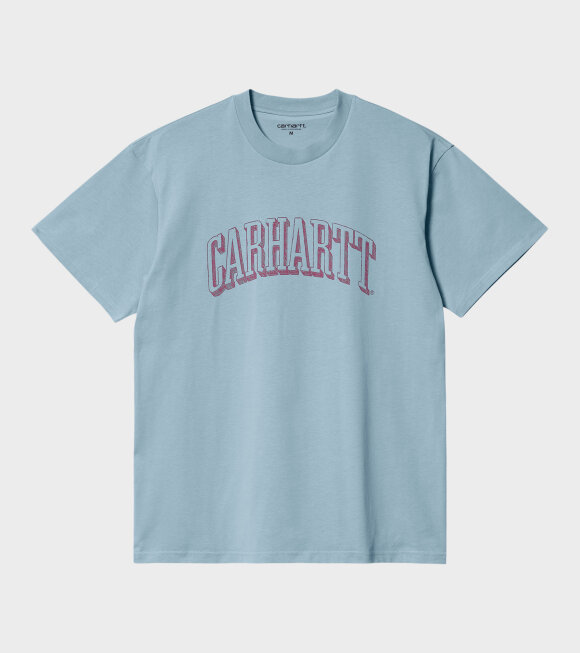 Carhartt WIP - S/S Scrawl Script T-shirt Misty Sky/Corvina