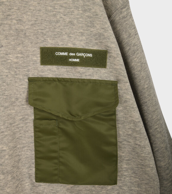 Comme des Garcons Homme - Pocket Sweatshirt Grey/Khaki