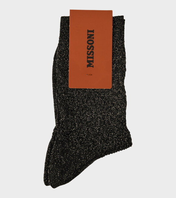 Missoni - Wavy Glitter Socks Black