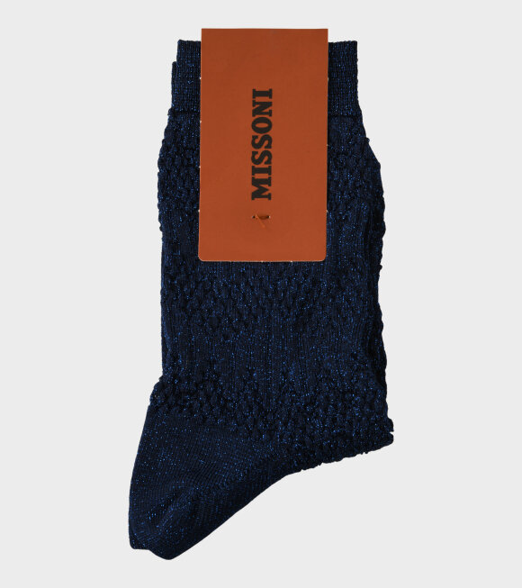 Missoni - Wavy Glitter Socks Night Blue