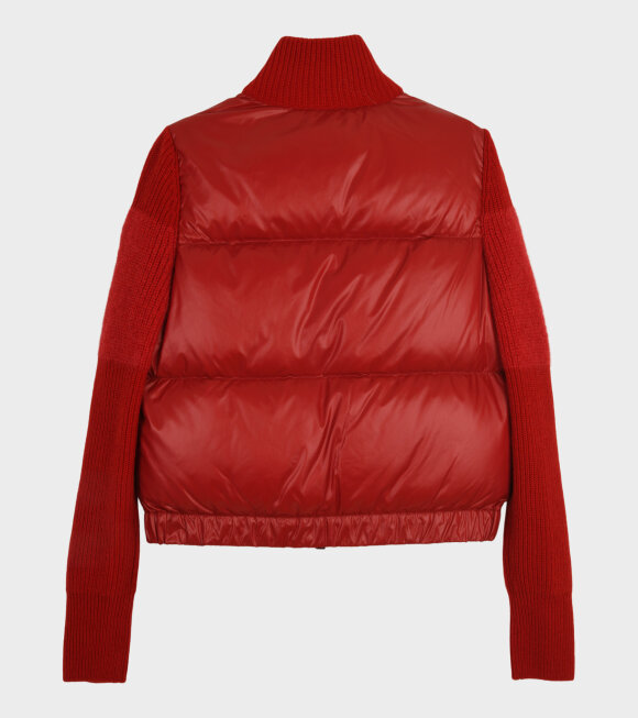 Moncler - Padded Mohair Wool Cardigan Tricot Red