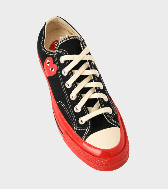 CDG Play X Converse - Chuck Taylor Low Black/Red