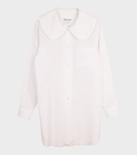 Round Collar Shirt White