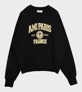 Ami Paris France Sweatshirt Heather Black