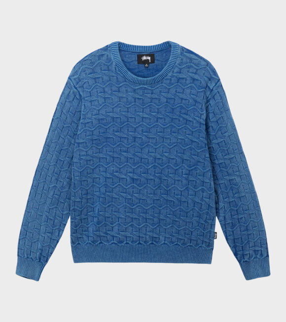 Stüssy - Strand Sweater Blue