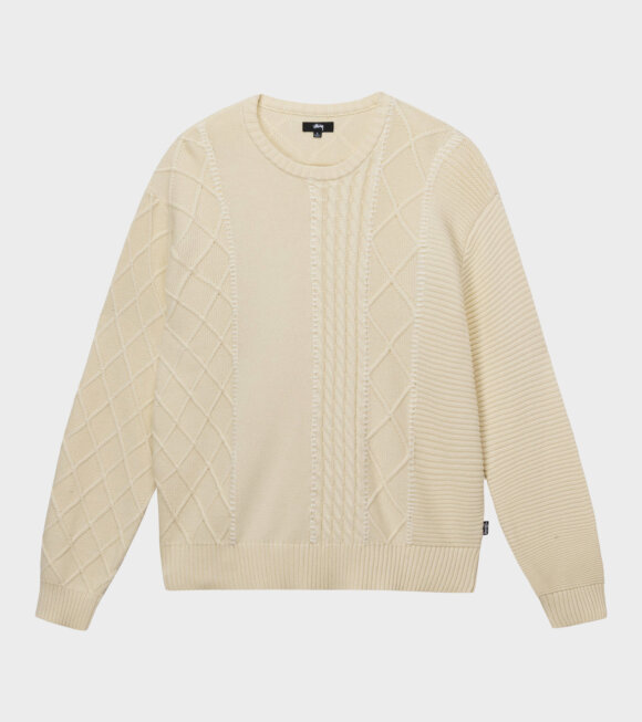 Stüssy - Patchwork Sweater Natural