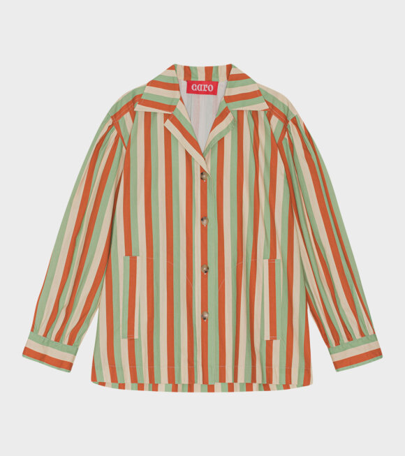 Caro Editions - Fleur Shirt Orange Stripe