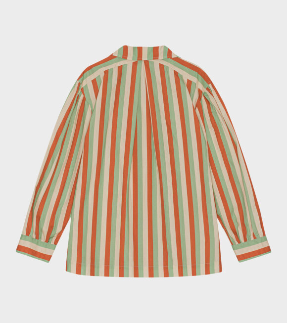 Caro Editions - Fleur Shirt Orange Stripe
